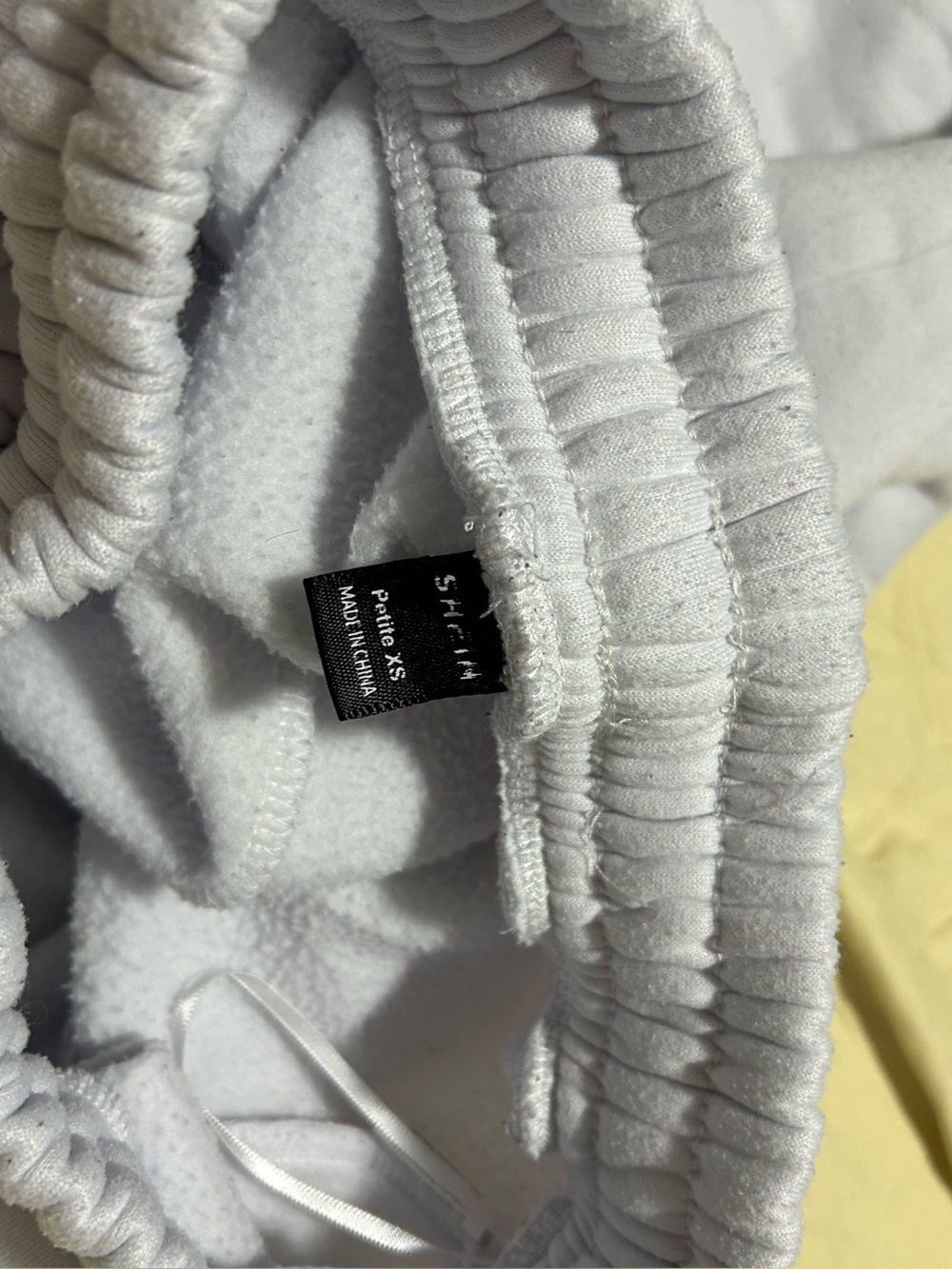 SHEIN White Fleece-Lined Jogger Sweatpants